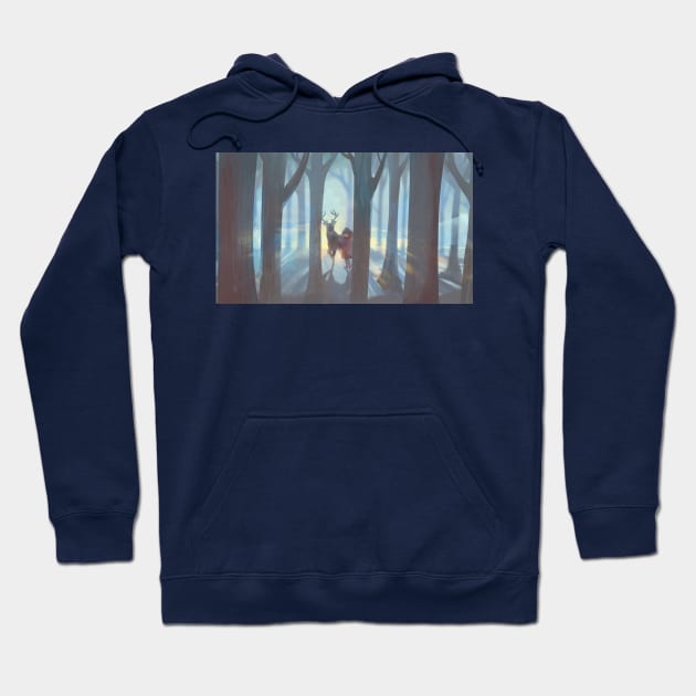 Mystery forest Hoodie by Clivef Poire